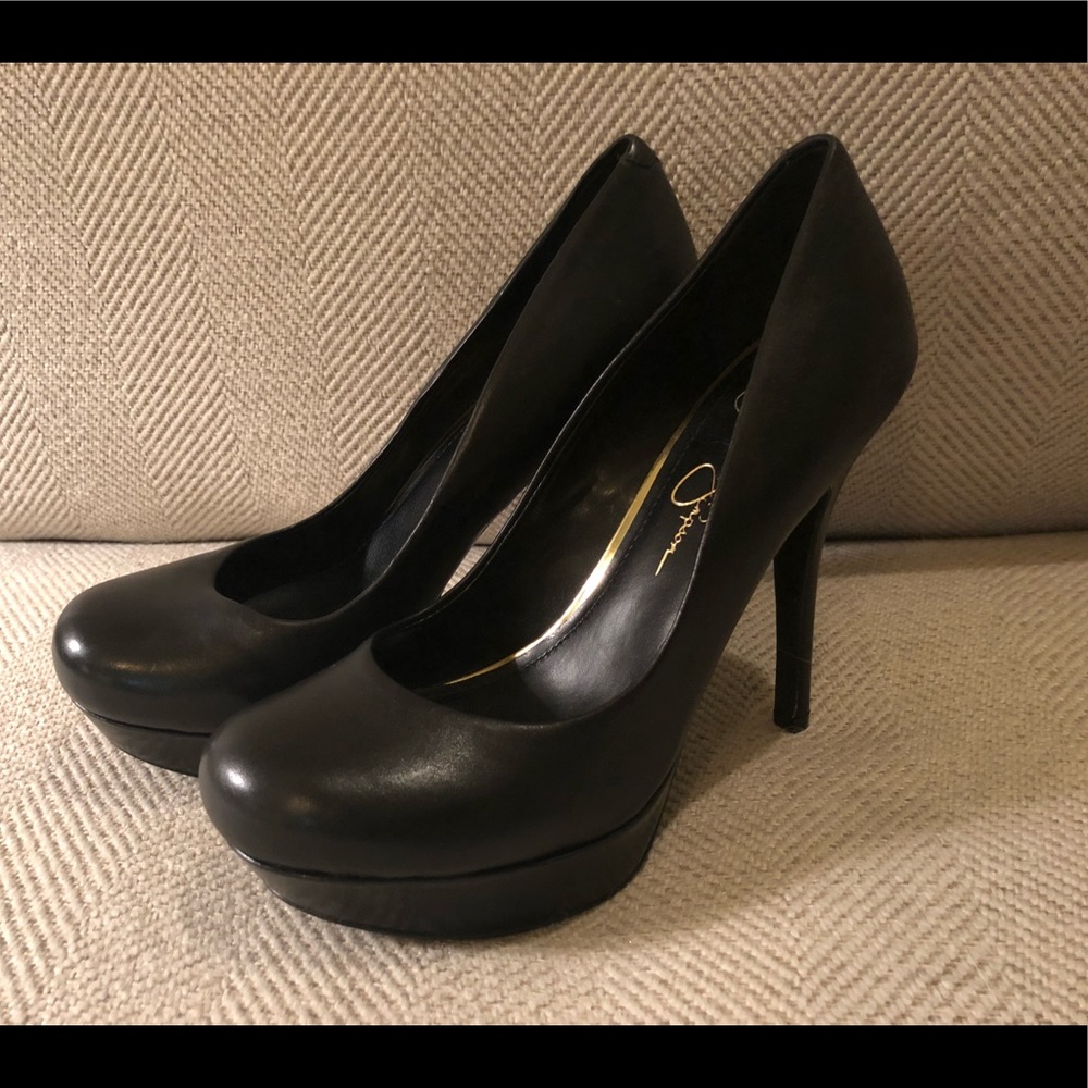Jessica Simpson- Black Platform Heels. SIZE 7.5